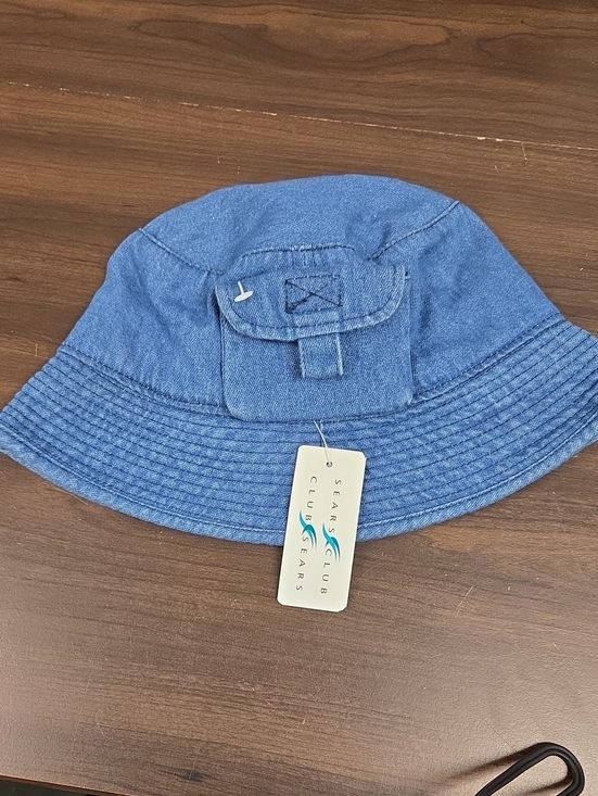 Sears Accessories - Denim Size L/XL Medium Wash Denim Bucket Hat